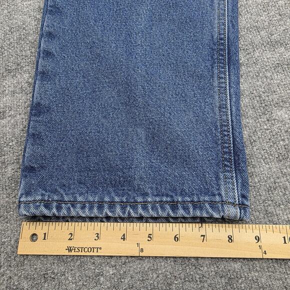 Carhartt Jeans Mens 36x32 Blue Flannel Lined Relaxed Fit B172 DST Denim Workwear - Picture 7 of 16